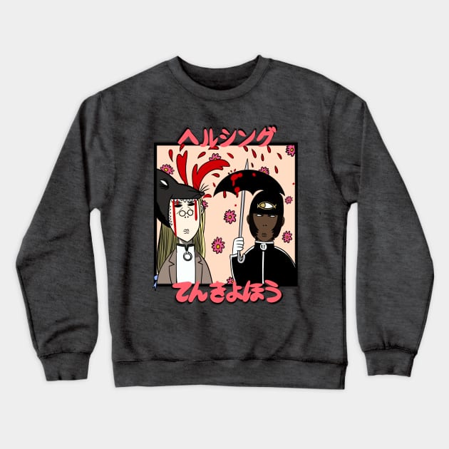 The Hellsing Weather Report Crewneck Sweatshirt by Cannibalteeth